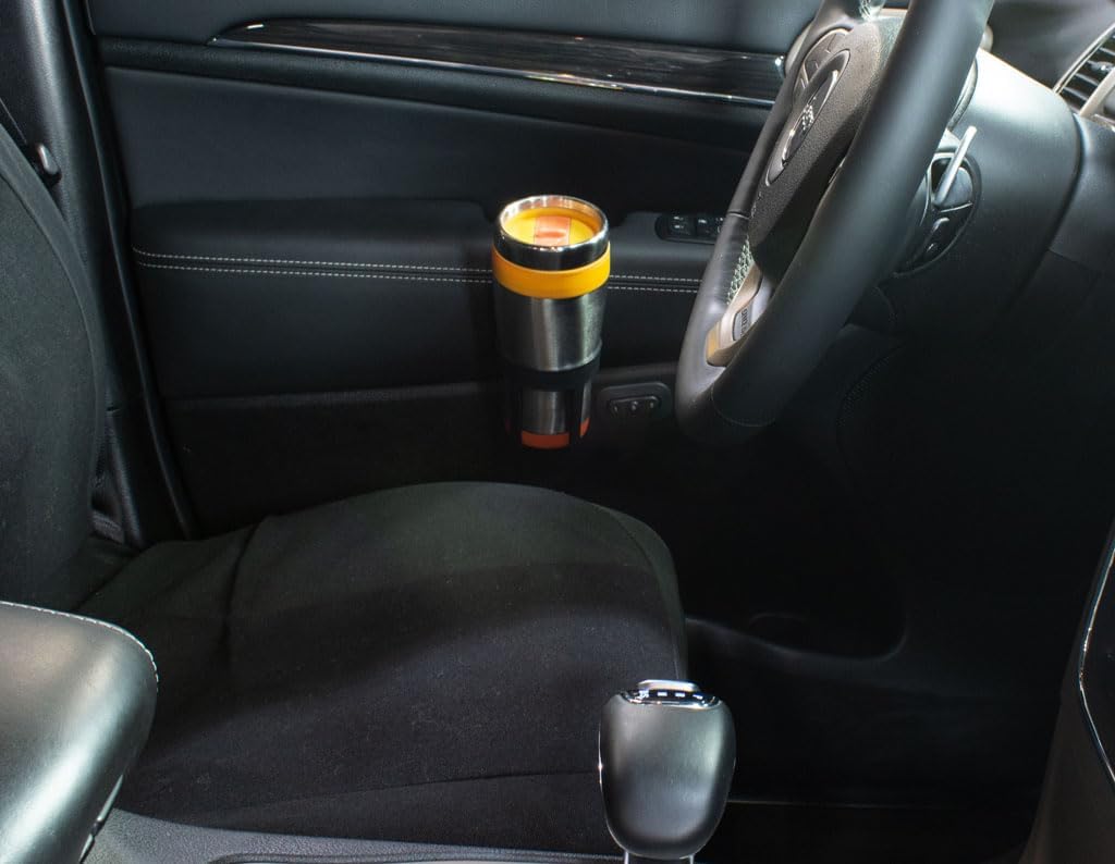 Large Plastic Cup & Beverage Holder, Black, 44oz (3.5L), Pack of 2