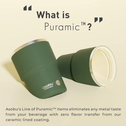 Ultimate Ceramic Travel Mug, 12oz Insulated Stainless Steel Coffee Cup with Handle & Splash-Resistant Lid, Ceramic Lined for Pure Taste, BPA-Free, Double-Wall Vacuum for Hot Drinks