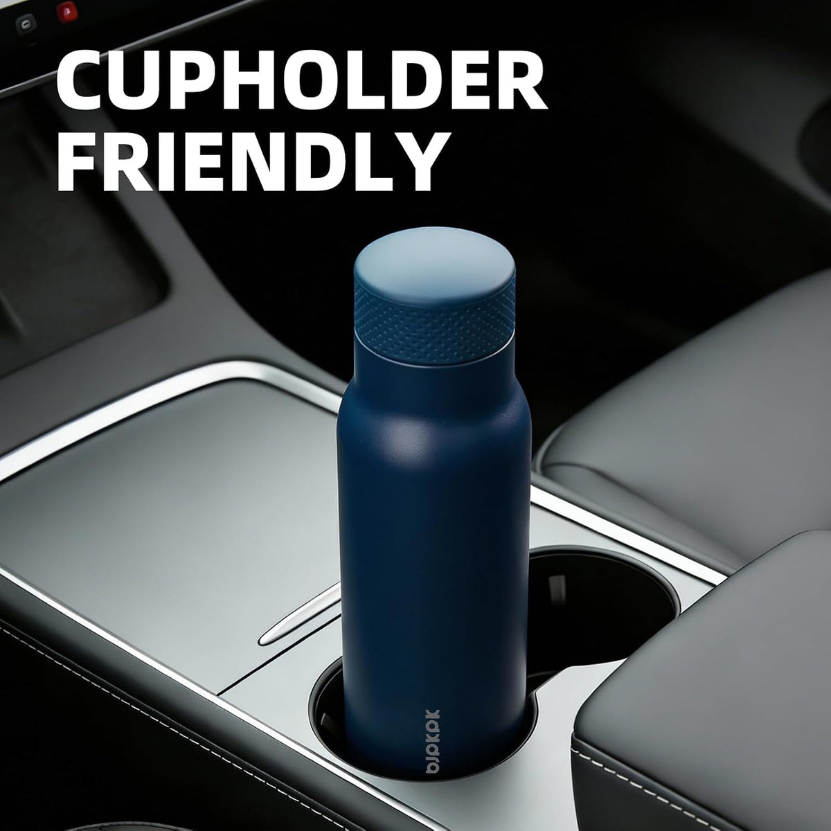 21 oz Insulated Water Bottle, Leakproof Stainless Steel Flask