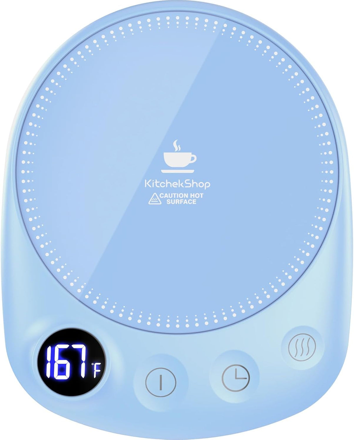 Coffee Mug Warmer-Fastest Heating & Highest Temperature, Coffee Cup Warmer for Desk Auto Shut Off, 4 Temp Settings & 1-12H Timer, Smart Electric Mug & Candle Warmer for Coffee, Tea (Black)