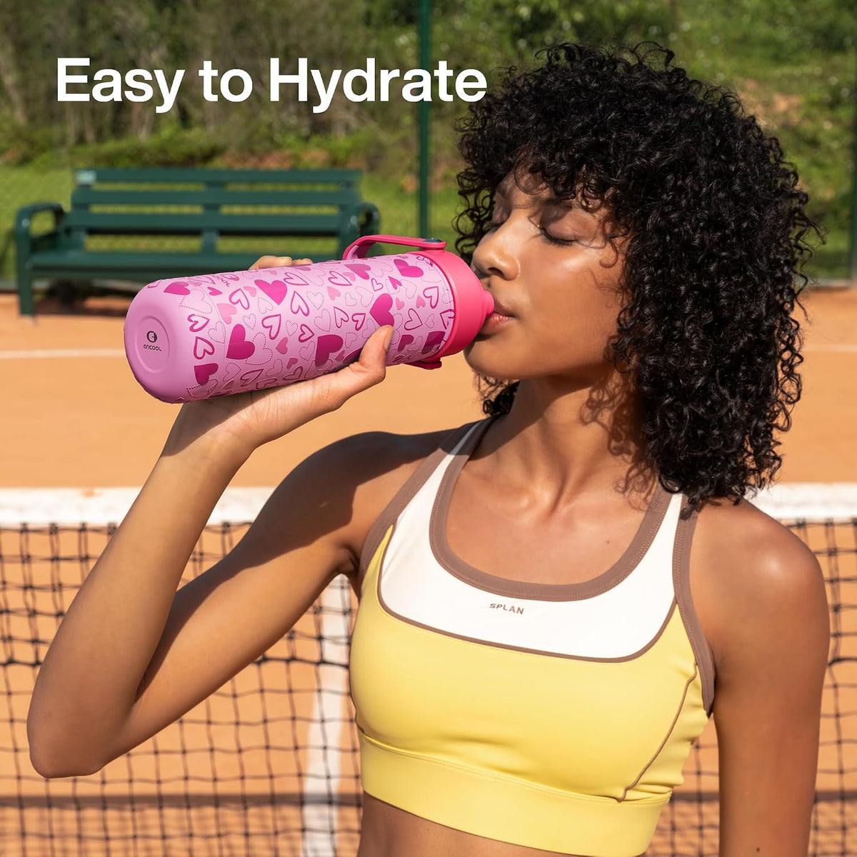 Insulated Water Bottle with Straw Stainless Steel Water Bottle, Leak-Proof, BPA-Free, Double Wall Vacuum Keeps Cold for 24 Hours for Sports, Travel, School (26 oz, Cotton Candy) - Colors C