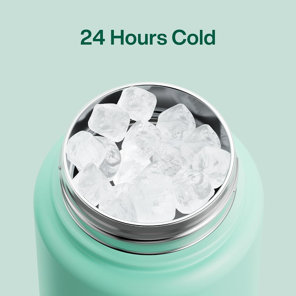 Insulated Water Bottle with Straw Stainless Steel Water Bottle, Leak-Proof, BPA-Free, Double Wall Vacuum Keeps Cold for 24 Hours for Sports, Travel, School (26 oz, Cotton Candy) - Colors C