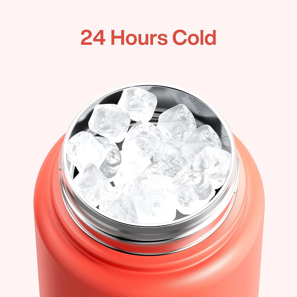 Insulated Water Bottle with Straw Stainless Steel Water Bottle, Leak-Proof, BPA-Free, Double Wall Vacuum Keeps Cold for 24 Hours for Sports, Travel, School (26 oz, Cotton Candy) - Colors C
