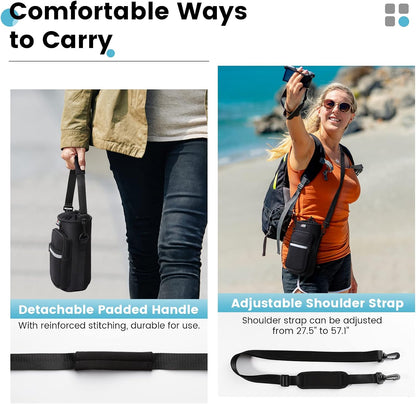 Water Bottle Carrier, 1000ML, Black - Colors B