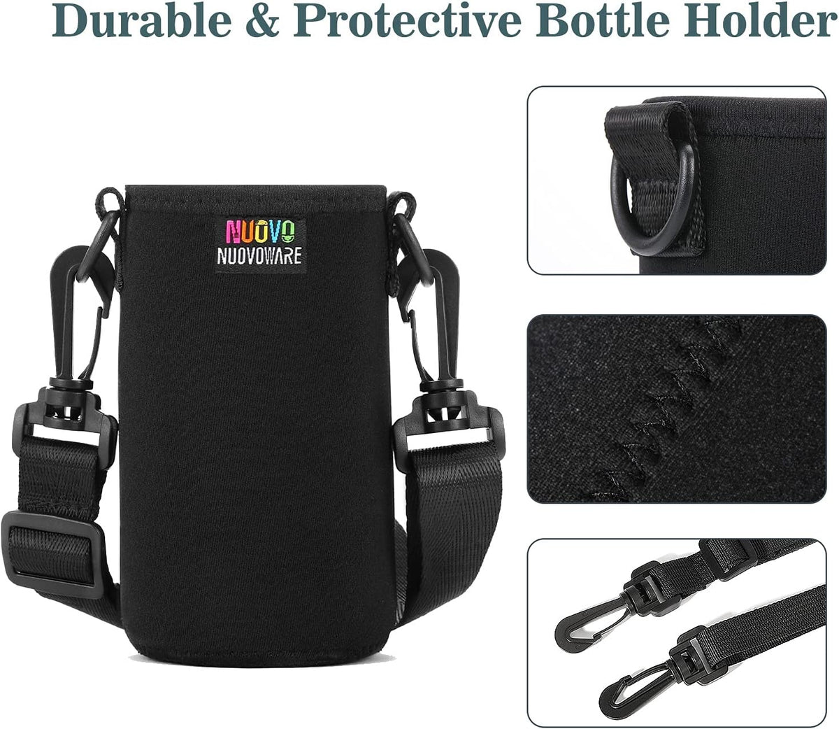 Water Bottle Carrier, 1000ML, Black - Colors B