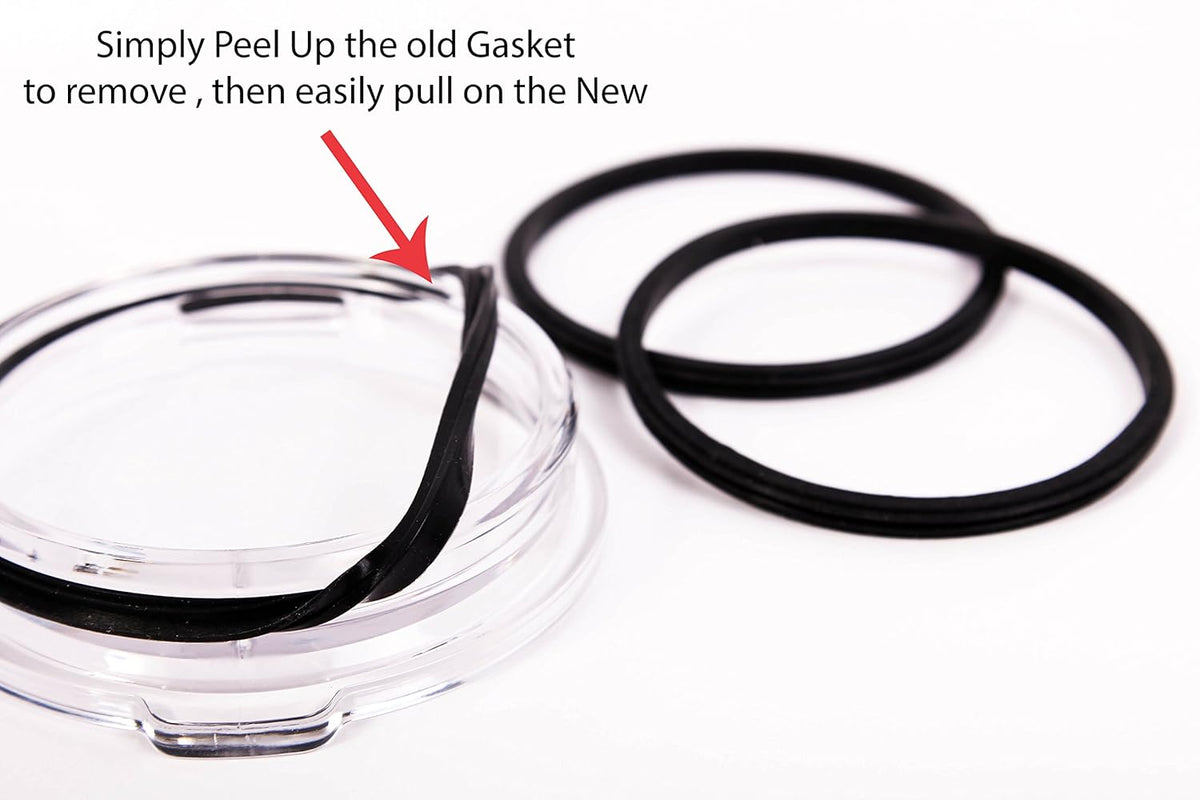 2 Pack Replacement Rubber Gasket Seal Ring 30 oz Tumbler Vacuum Stainless Steel Cup Flex Spare Fits Yeti Fits Ozark Trail Fits Rocky Mountain Top Lid Brand (2 Pack Gaskets - 30oz)