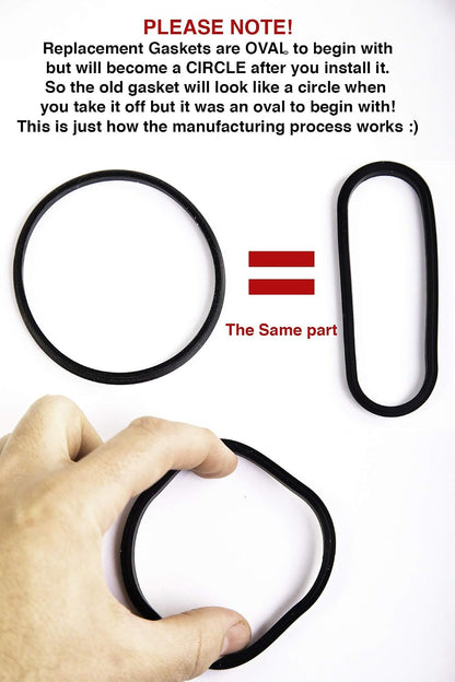 2 Pack Replacement Rubber Gasket Seal Ring 30 oz Tumbler Vacuum Stainless Steel Cup Flex Spare Fits Yeti Fits Ozark Trail Fits Rocky Mountain Top Lid Brand (2 Pack Gaskets - 30oz)