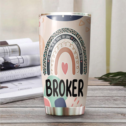 Let All You Do Be Done In Love Postal Clerk Tumbler Stainless Steel 20oz, Office Gifts Women Men Work Friends Coworker, Driking Coffee Cup For Birthday Christmas - Colors Q