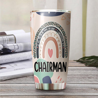 Let All You Do Be Done In Love Postal Clerk Tumbler Stainless Steel 20oz, Office Gifts Women Men Work Friends Coworker, Driking Coffee Cup For Birthday Christmas - Colors Q