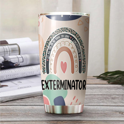 Let All You Do Be Done In Love Postal Clerk Tumbler Stainless Steel 20oz, Office Gifts Women Men Work Friends Coworker, Driking Coffee Cup For Birthday Christmas - Colors Q