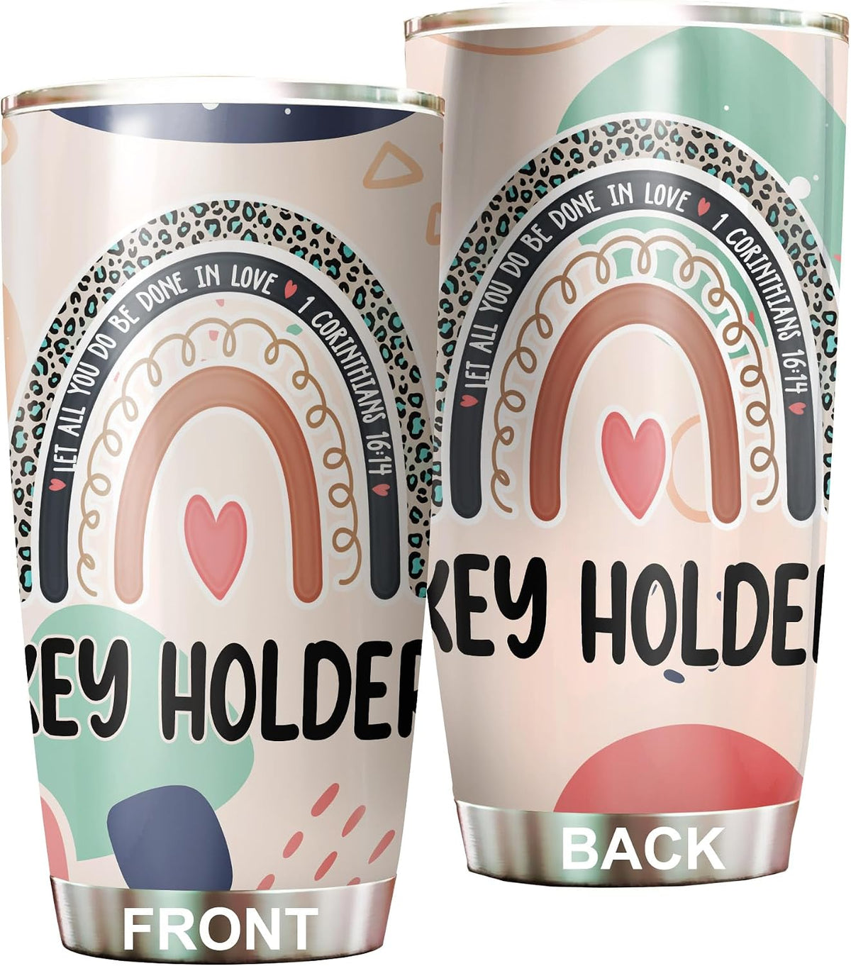 Let All You Do Be Done In Love Postal Clerk Tumbler Stainless Steel 20oz, Office Gifts Women Men Work Friends Coworker, Driking Coffee Cup For Birthday Christmas - Colors Q