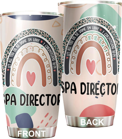 Let All You Do Be Done In Love Postal Clerk Tumbler Stainless Steel 20oz, Office Gifts Women Men Work Friends Coworker, Driking Coffee Cup For Birthday Christmas - Colors Q