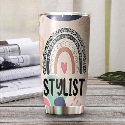 Let All You Do Be Done In Love Postal Clerk Tumbler Stainless Steel 20oz, Office Gifts Women Men Work Friends Coworker, Driking Coffee Cup For Birthday Christmas - Colors Q