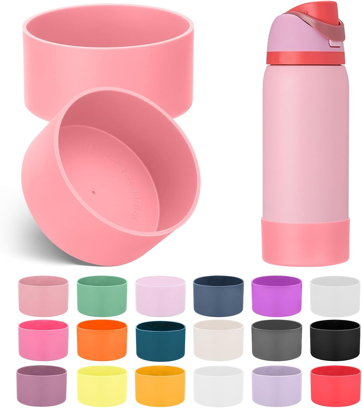 2PCS Silicone Boot for Owala FreeSip Water Bottle 32oz