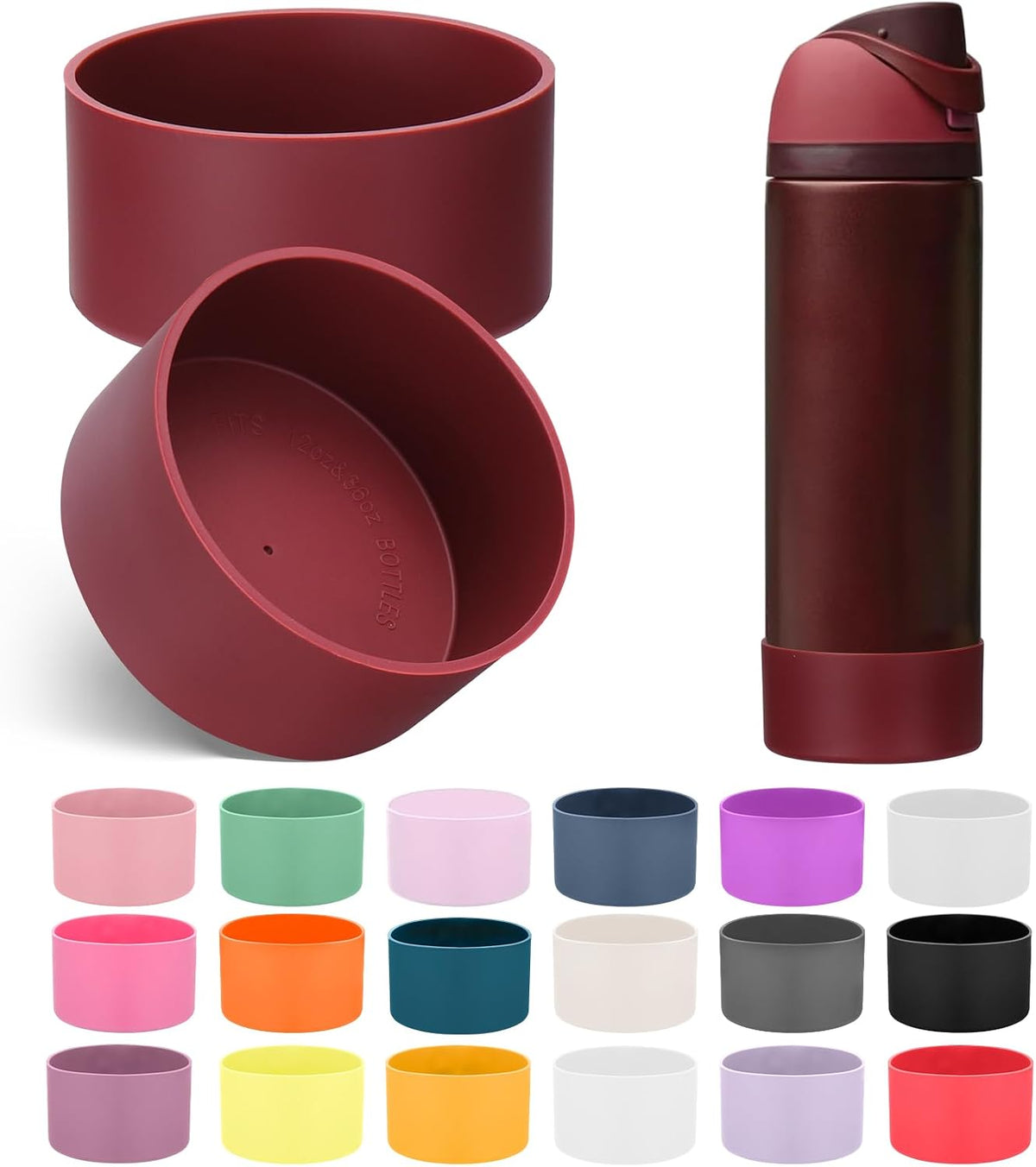 2PCS Silicone Boot for Owala FreeSip Water Bottle 32oz