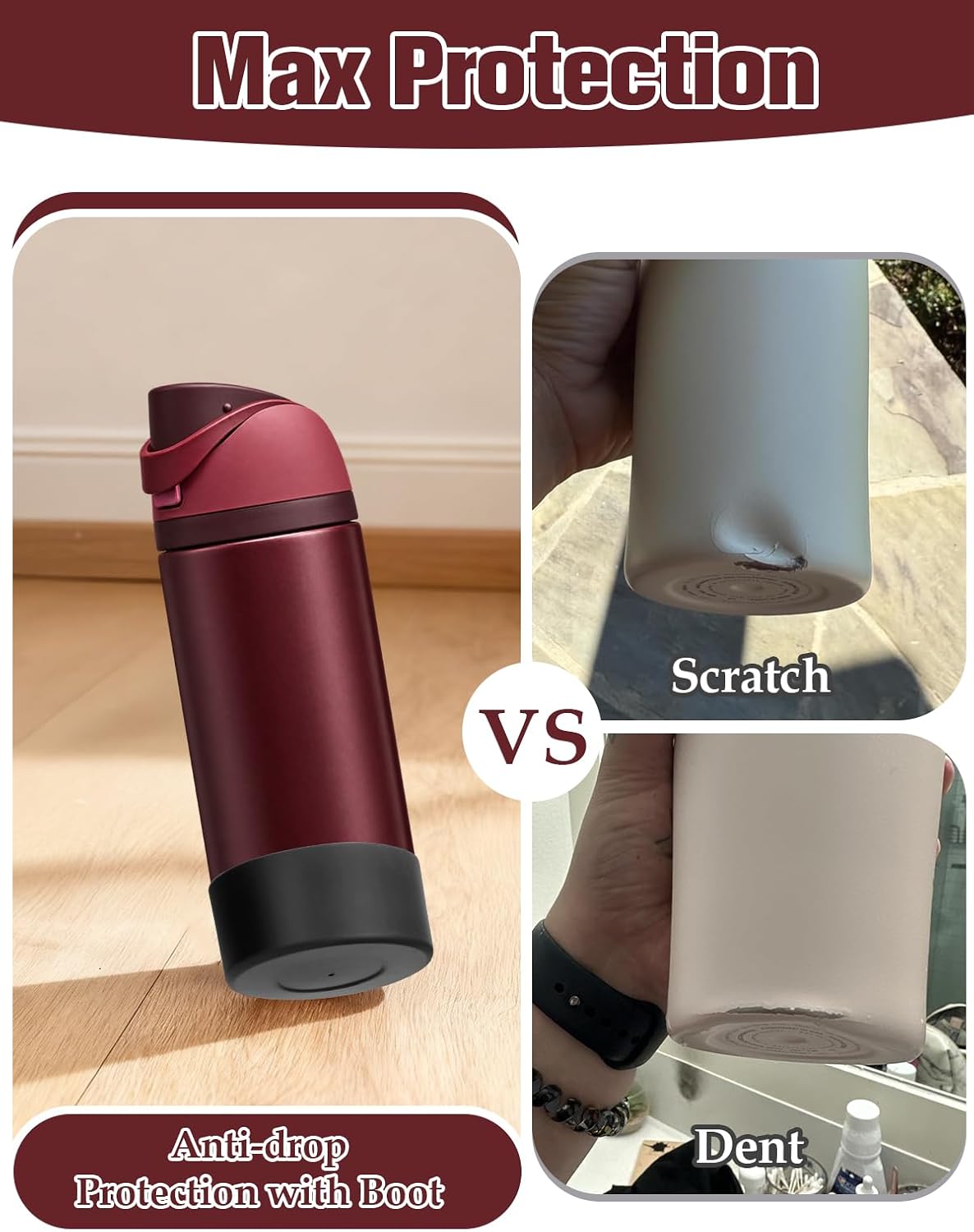 2PCS Silicone Boot for Owala FreeSip Water Bottle 32oz