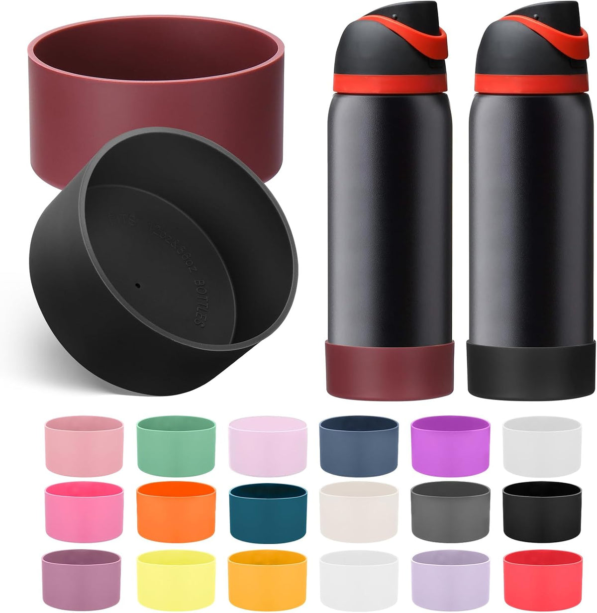 2PCS Silicone Boot for Owala FreeSip Water Bottle 32oz