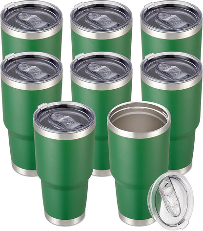30 oz Tumbler with Lid Stainless Steel Tumblers, 1 Pack | Vacuum Insulated Cup, Leak Proof Lid, Powder Coated Travel Mug, Double Wall, Keep Cold Drinks for 12 Hours, Black