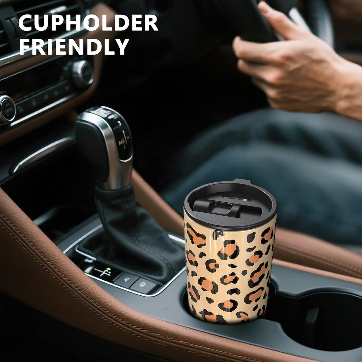 TILUCK 20 oz Insulated Coffee Tumbler with BPA-Free Lid