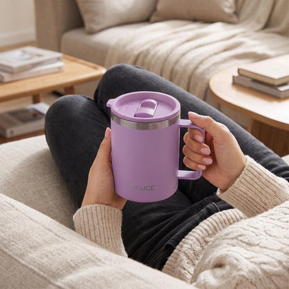 TILUCK 20 oz Insulated Coffee Tumbler with BPA-Free Lid