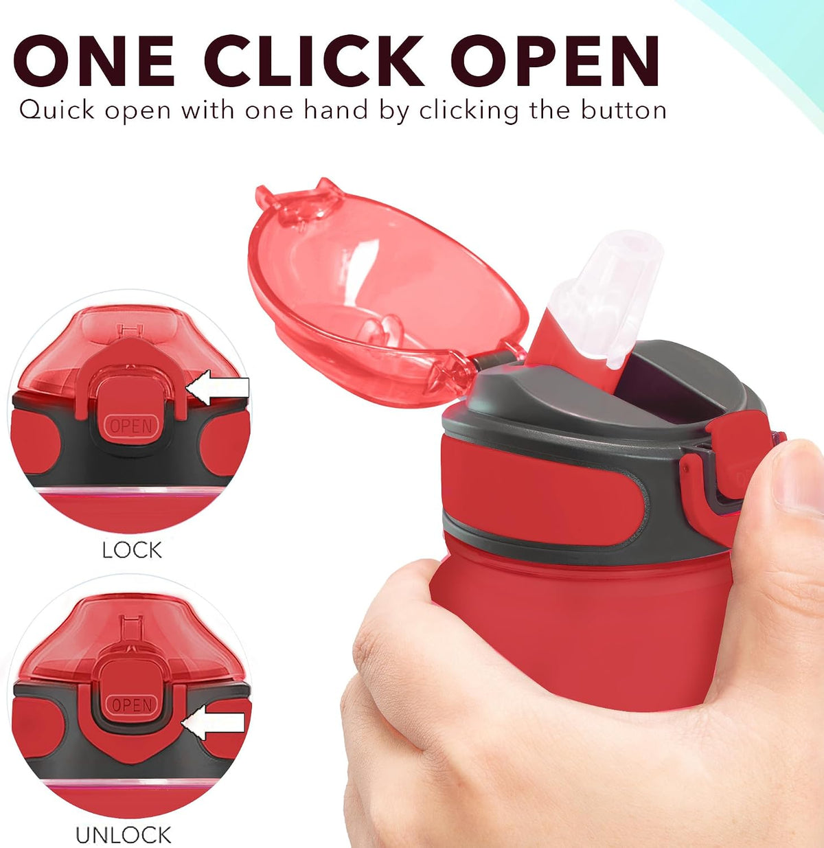 32 oz Drinking Water Bottle with Times to Drink and Straw, Motivational with Carrying Strap, Leakproof BPA & Toxic Free, Ensure You Drink Enough Water for Fitness Gym Outdoor
