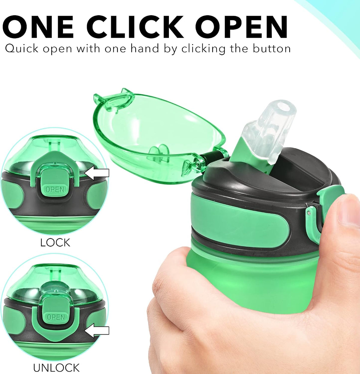 32 oz Drinking Water Bottle with Times to Drink and Straw, Motivational with Carrying Strap, Leakproof BPA & Toxic Free, Ensure You Drink Enough Water for Fitness Gym Outdoor