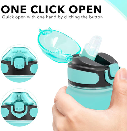 32 oz Drinking Water Bottle with Times to Drink and Straw, Motivational with Carrying Strap, Leakproof BPA & Toxic Free, Ensure You Drink Enough Water for Fitness Gym Outdoor