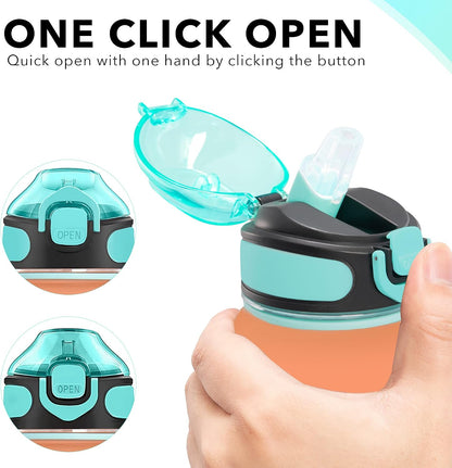 32 oz Drinking Water Bottle with Times to Drink and Straw, Motivational with Carrying Strap, Leakproof BPA & Toxic Free, Ensure You Drink Enough Water for Fitness Gym Outdoor
