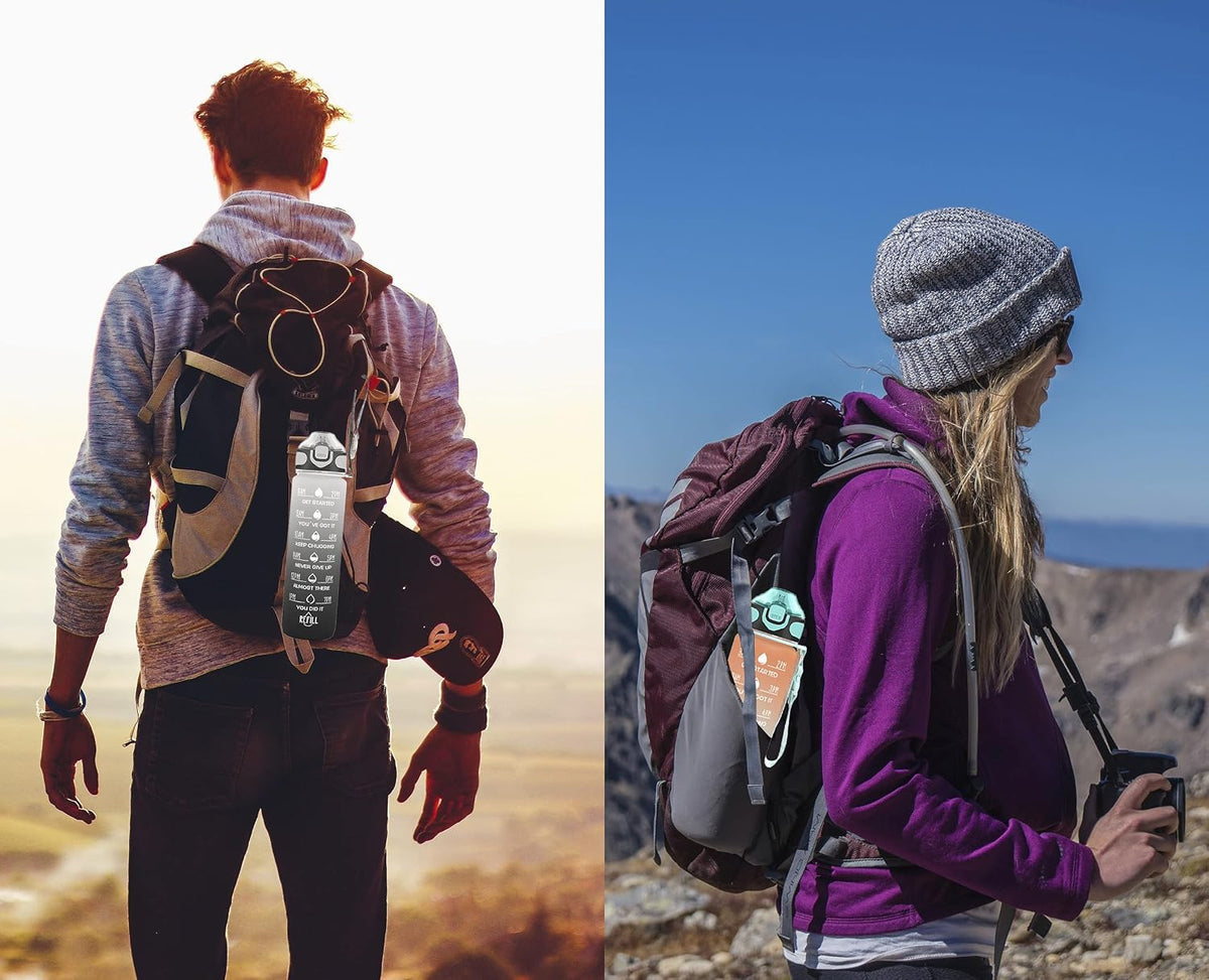 32 oz Drinking Water Bottle with Times to Drink and Straw, Motivational with Carrying Strap, Leakproof BPA & Toxic Free, Ensure You Drink Enough Water for Fitness Gym Outdoor