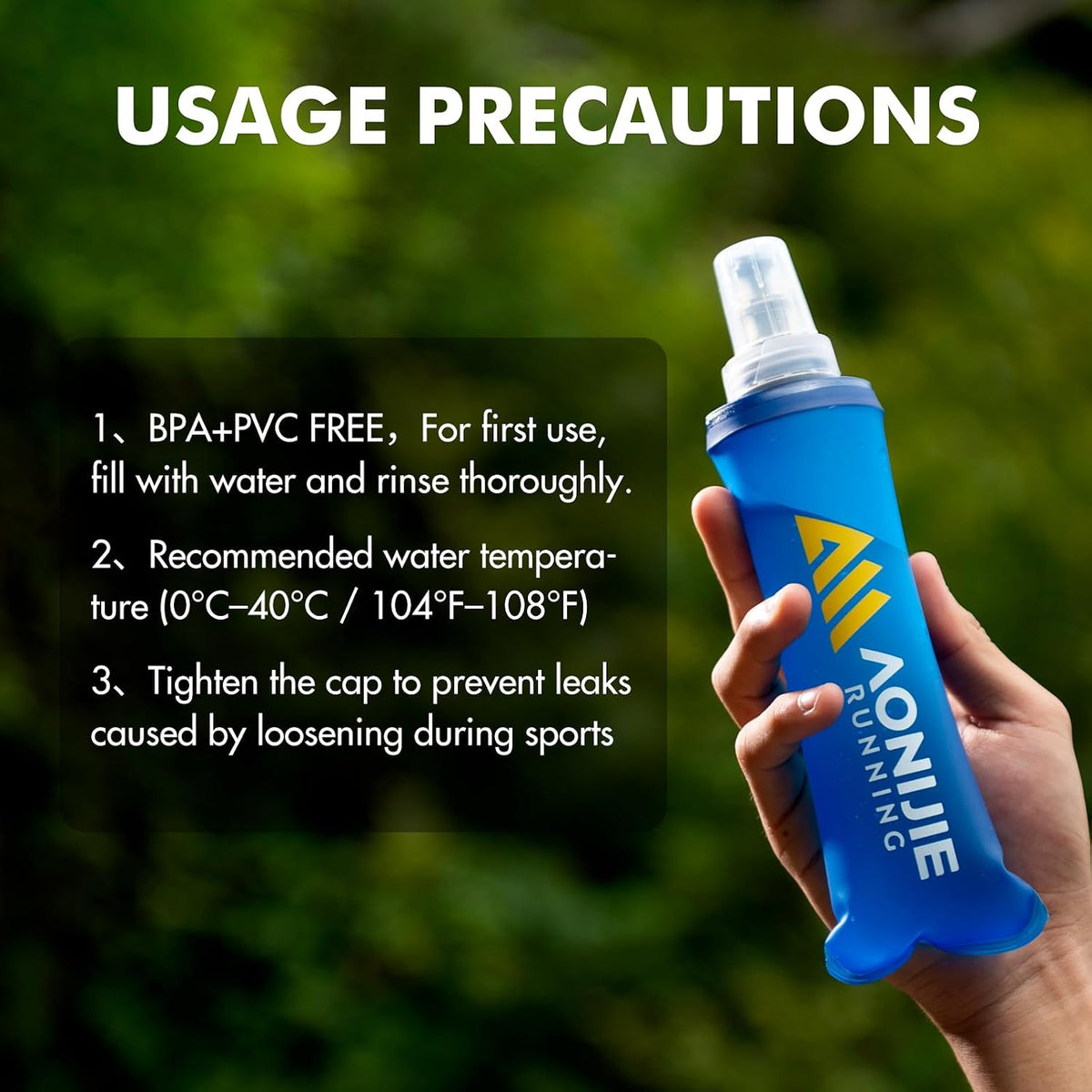 Running Water Bottle 1PC Soft Flask