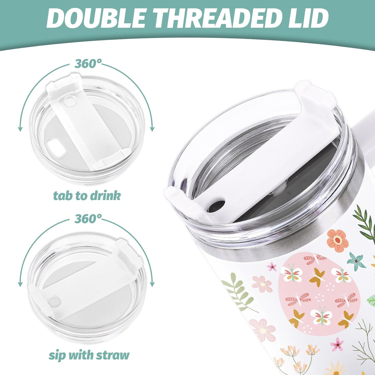 Cowgirl Tumbler with Straw and Lid 40oz Pink Cowgirl Boots Hat Cactus Flower Stainless Steel Cup with Handle Western Theme Travel Coffee Tumbler Cup for Home Office