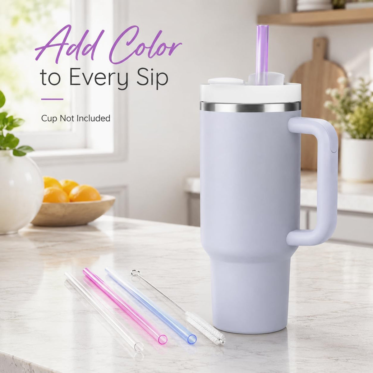 Replacement Straws for Stanley Quencher 40oz Tumbler, 6 Pack