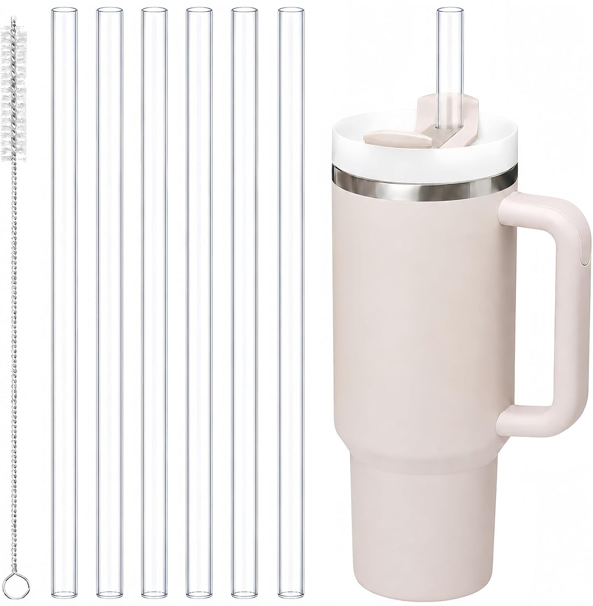 Replacement Straws for Stanley Quencher 40oz Tumbler, 6 Pack