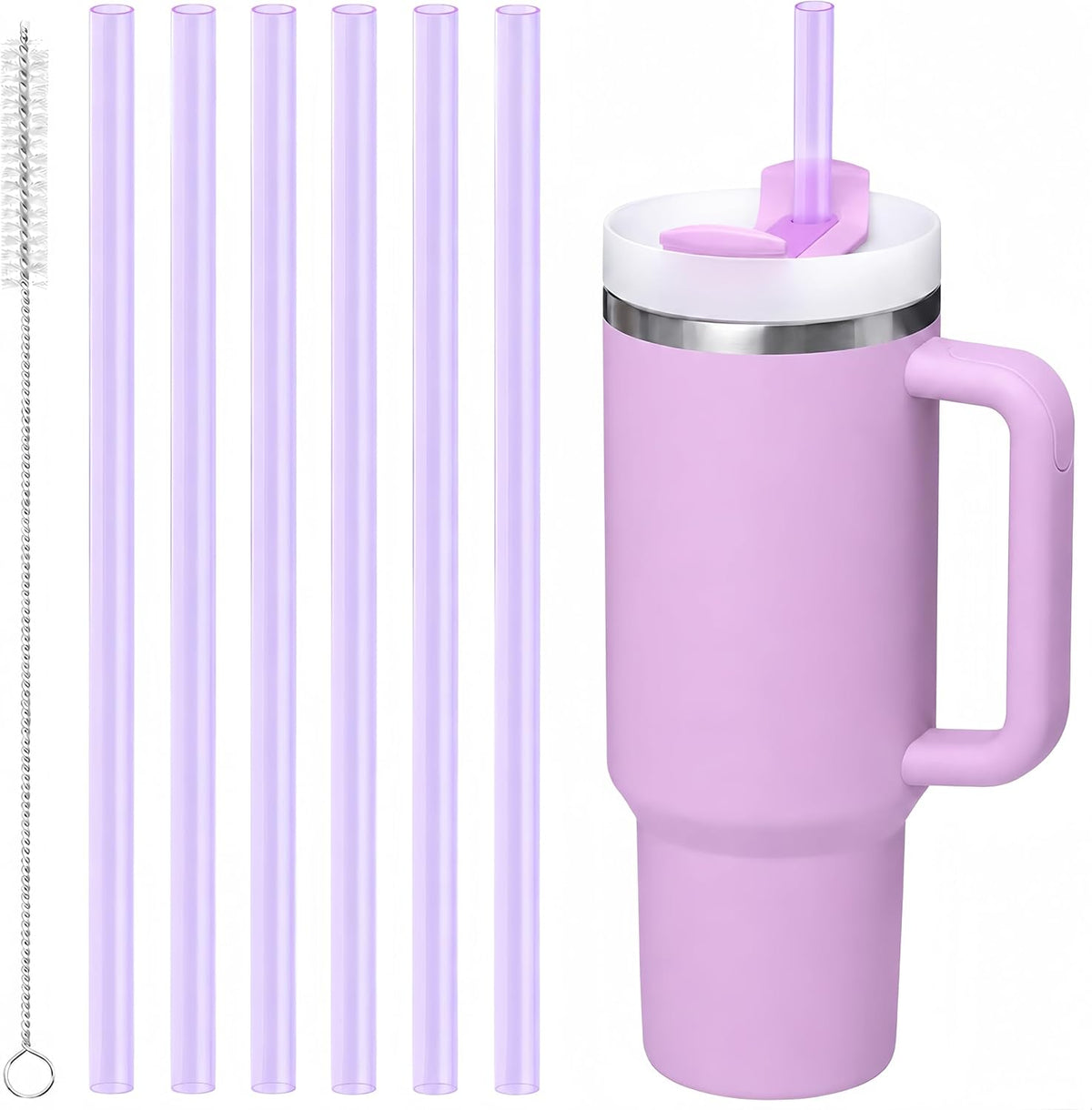 Replacement Straws for Stanley Quencher 40oz Tumbler, 6 Pack
