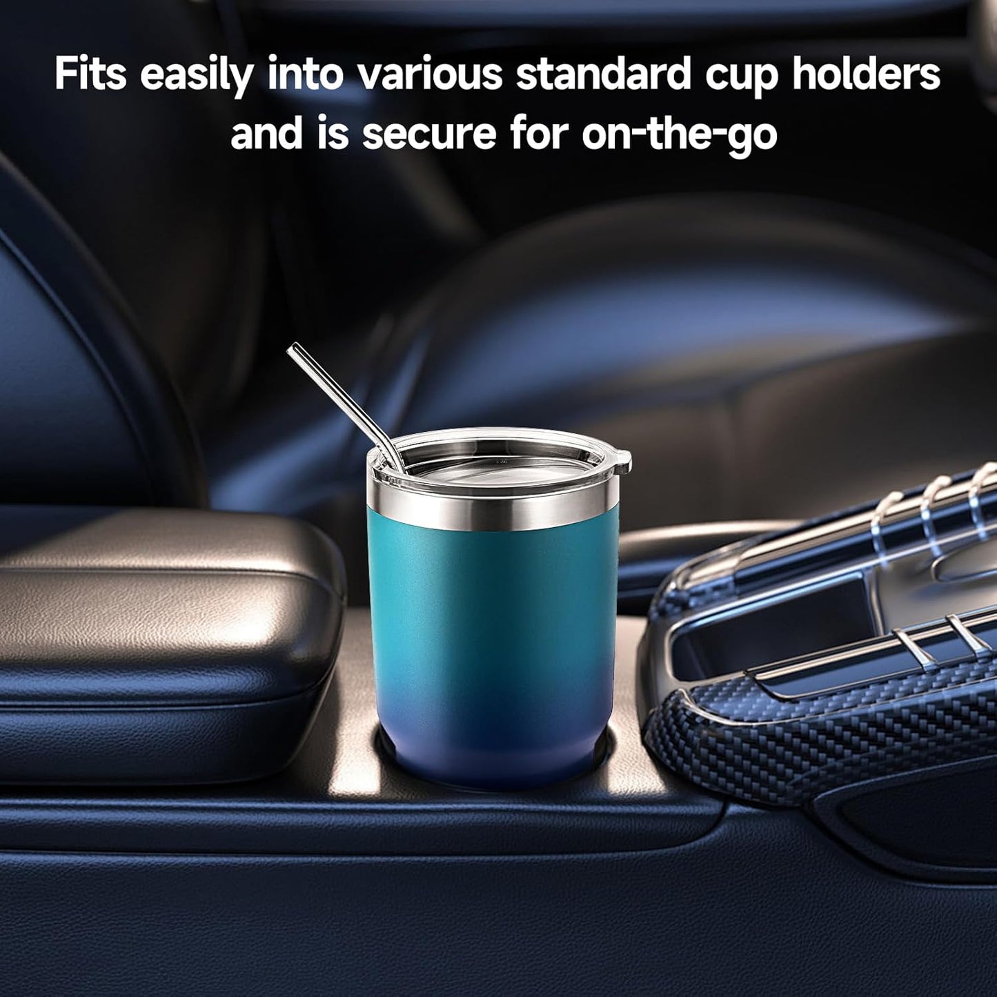 Volhoply 30oz Insulated Tumbler with Lid and Straw, Double Wall Inner & Outer 304 Stainless Steel Coffee Cup, Travel Mug Reusable Thermal Cup for Cold & Hot Drinks (Army Green,1 Pack)