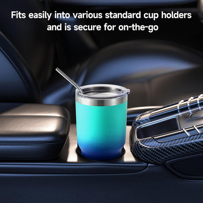 Volhoply 30oz Insulated Tumbler with Lid and Straw, Double Wall Inner & Outer 304 Stainless Steel Coffee Cup, Travel Mug Reusable Thermal Cup for Cold & Hot Drinks (Army Green,1 Pack)