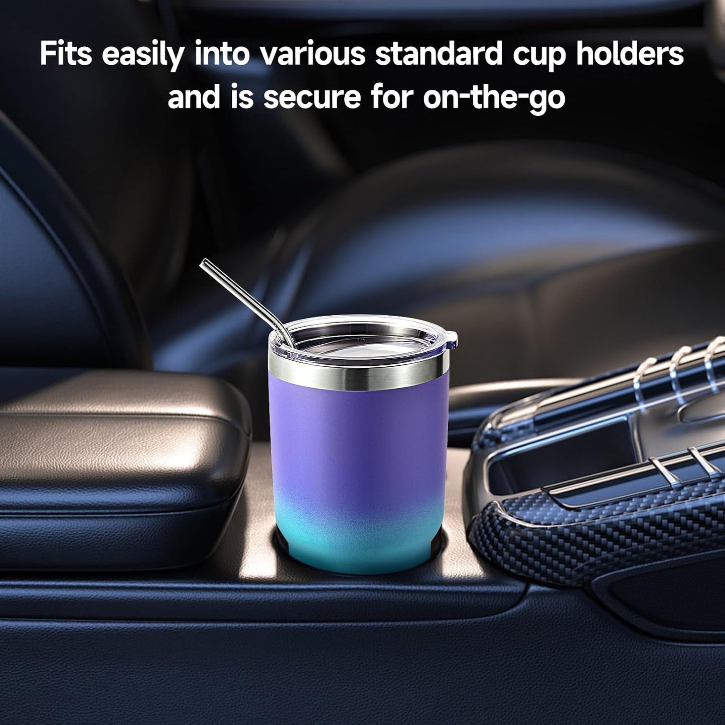 Volhoply 30oz Insulated Tumbler with Lid and Straw, Double Wall Inner & Outer 304 Stainless Steel Coffee Cup, Travel Mug Reusable Thermal Cup for Cold & Hot Drinks (Army Green,1 Pack)