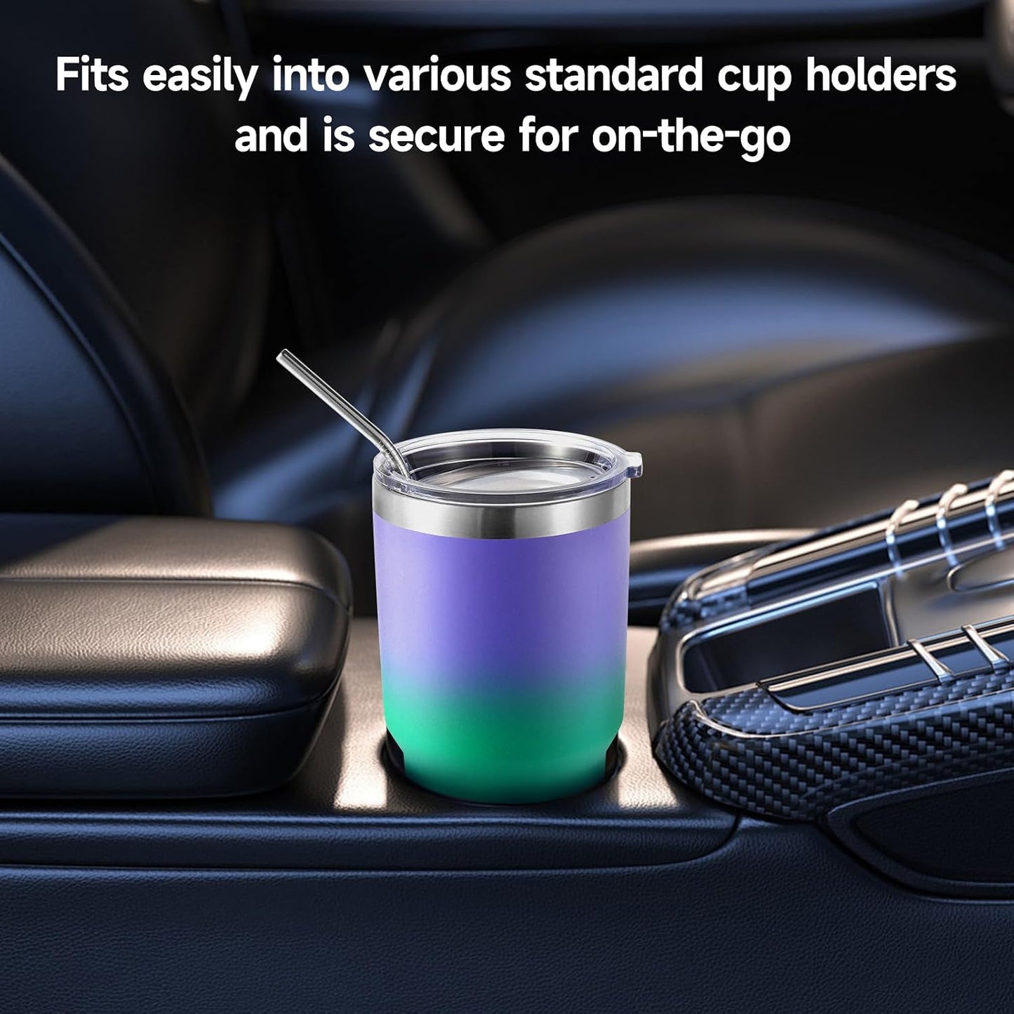 Volhoply 30oz Insulated Tumbler with Lid and Straw, Double Wall Inner & Outer 304 Stainless Steel Coffee Cup, Travel Mug Reusable Thermal Cup for Cold & Hot Drinks (Army Green,1 Pack)