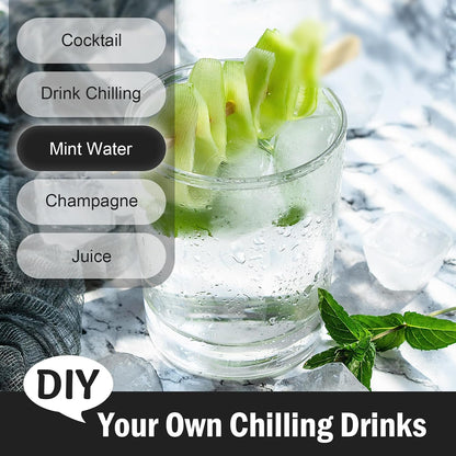 Ice Cube Trays with Lid for Freezer, Flexible Silicone Bottom for Easy Release, Stackable Space-Saving Ice Molds, 1.2" Cubes Color-Coded (2 Green 1 Blue) for Juice, Coffee & Cocktails, BPA Free