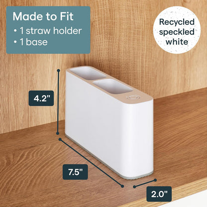 SipStation Straw Holder, 20+ Straw Storage, Cabinet Organizer