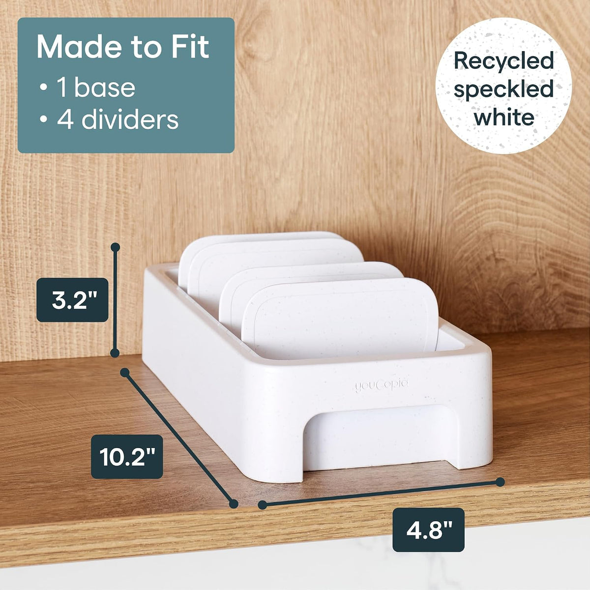 SipStation Straw Holder, 20+ Straw Storage, Cabinet Organizer
