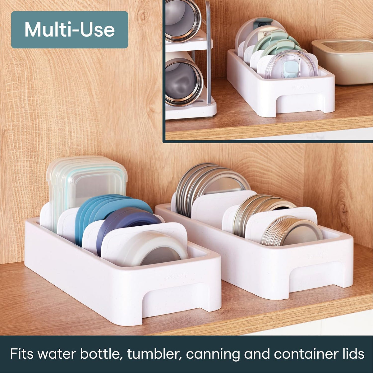 SipStation Straw Holder, 20+ Straw Storage, Cabinet Organizer