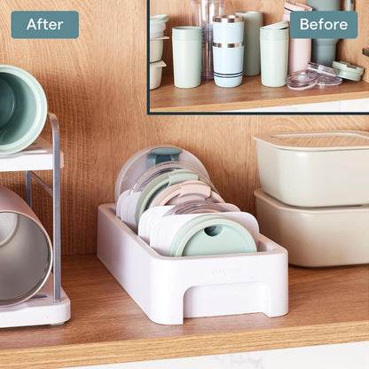 SipStation Straw Holder, 20+ Straw Storage, Cabinet Organizer