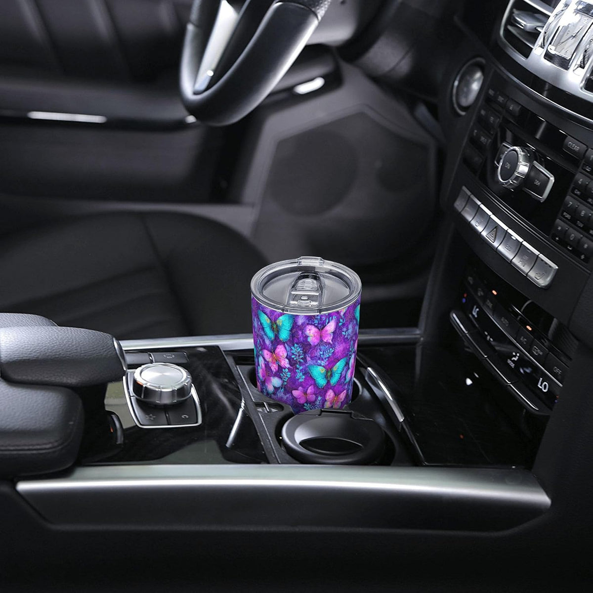 Cat Tumbler with Straw Lid Insulated Travel Coffee Mug 20 OZ Stainless Steel Cup for Outdoor Car Office Kitchen