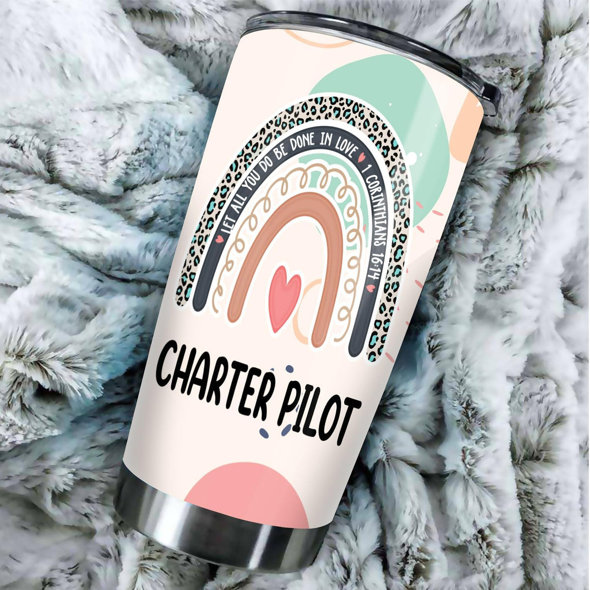 Let All You Do Be Done In Love Postal Clerk Tumbler Stainless Steel 20oz, Office Gifts Women Men Work Friends Coworker, Driking Coffee Cup For Birthday Christmas - Colors A