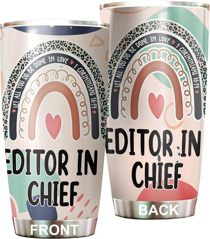 Let All You Do Be Done In Love Postal Clerk Tumbler Stainless Steel 20oz, Office Gifts Women Men Work Friends Coworker, Driking Coffee Cup For Birthday Christmas - Colors A
