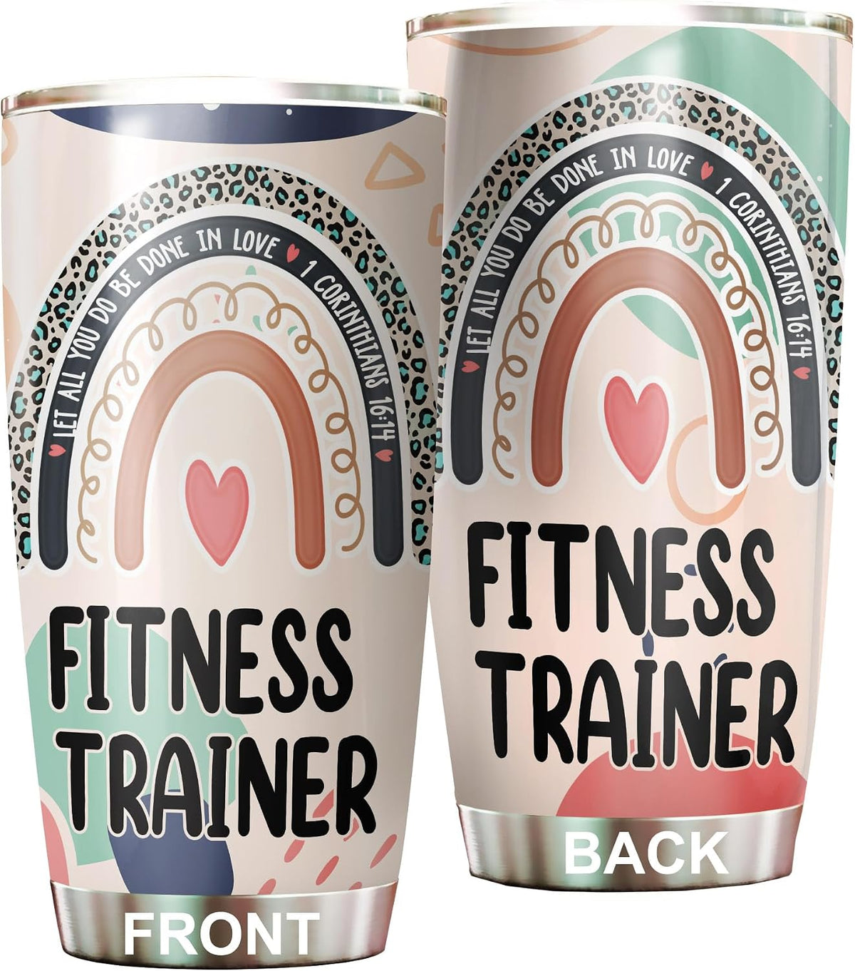 Let All You Do Be Done In Love Postal Clerk Tumbler Stainless Steel 20oz, Office Gifts Women Men Work Friends Coworker, Driking Coffee Cup For Birthday Christmas - Colors A