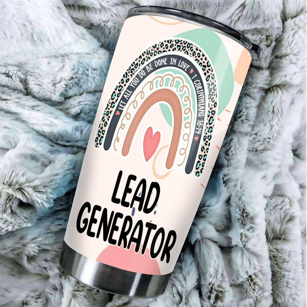 Let All You Do Be Done In Love Postal Clerk Tumbler Stainless Steel 20oz, Office Gifts Women Men Work Friends Coworker, Driking Coffee Cup For Birthday Christmas - Colors A