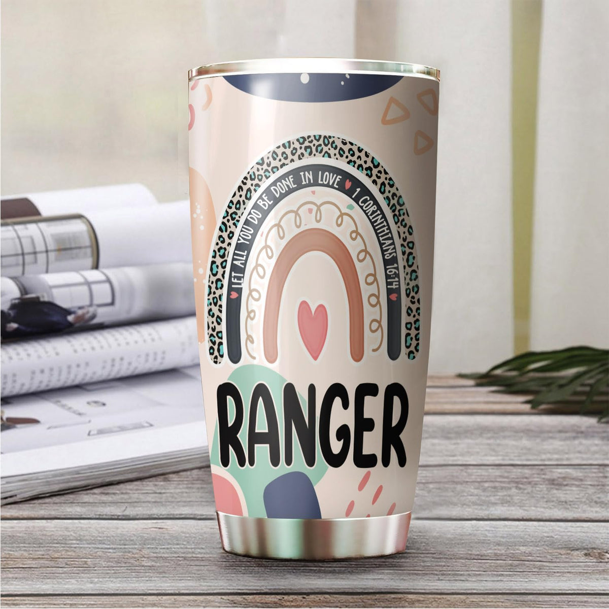 Let All You Do Be Done In Love Postal Clerk Tumbler Stainless Steel 20oz, Office Gifts Women Men Work Friends Coworker, Driking Coffee Cup For Birthday Christmas - Colors A