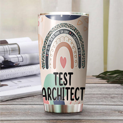 Let All You Do Be Done In Love Postal Clerk Tumbler Stainless Steel 20oz, Office Gifts Women Men Work Friends Coworker, Driking Coffee Cup For Birthday Christmas - Colors A